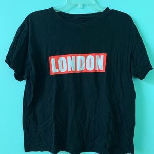 London black T-shirt